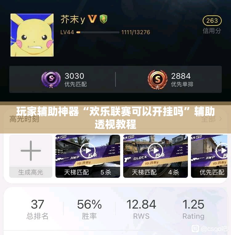 玩家辅助神器“欢乐联赛可以开挂吗”辅助透视教程