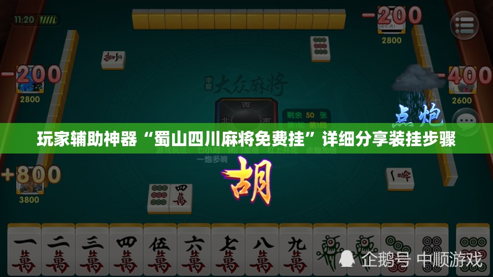 玩家辅助神器“蜀山四川麻将免费挂”详细分享装挂步骤
