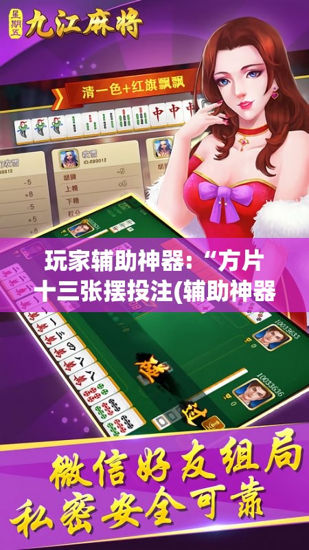玩家辅助神器:“方片十三张摆投注(辅助神器)开挂详细教程