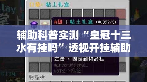 辅助科普实测“皇冠十三水有挂吗”透视开挂辅助教程