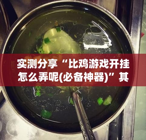 实测分享“比鸡游戏开挂怎么弄呢(必备神器)	”其实真的确实有挂